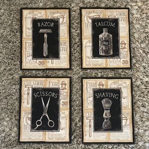 Wall Art, 8”x10”, 4 pieces.